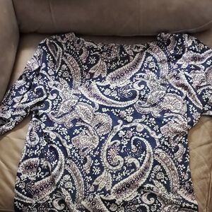 Paisley Print Women's Top